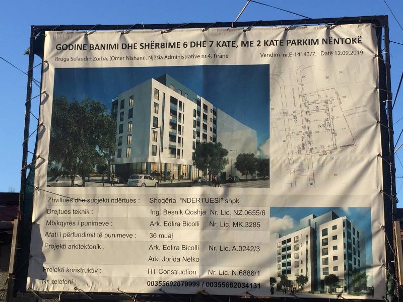 Godine banimi dhe sherbime 6 dhe 7 kate, Rruga Selaudin Zorba, Rruga e Dibres